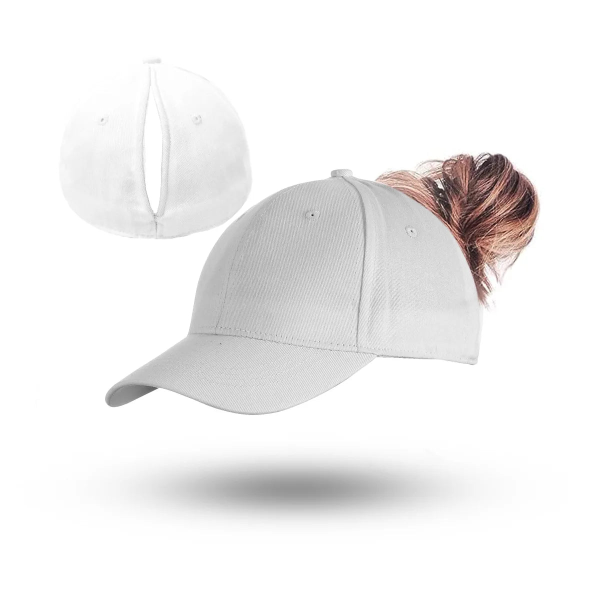 Casquette Baseball Queue de Cheval Femme Magnétique - Ouverture Arrière Séchage Rapide Sport