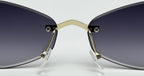 Luxury Polygonal Women's Sunglasses — Elegant Metal Rhombus UV400