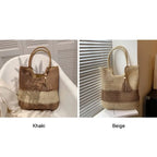 Sac de Plage Tote Tressé Femme — Grande Capacité Été FuturaTrend