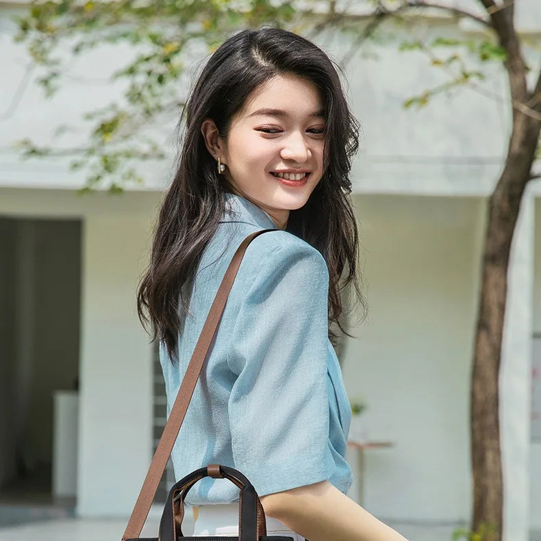 Bolso de Mano Mujer Gran Capacidad Lona — Bandolera Multifunción