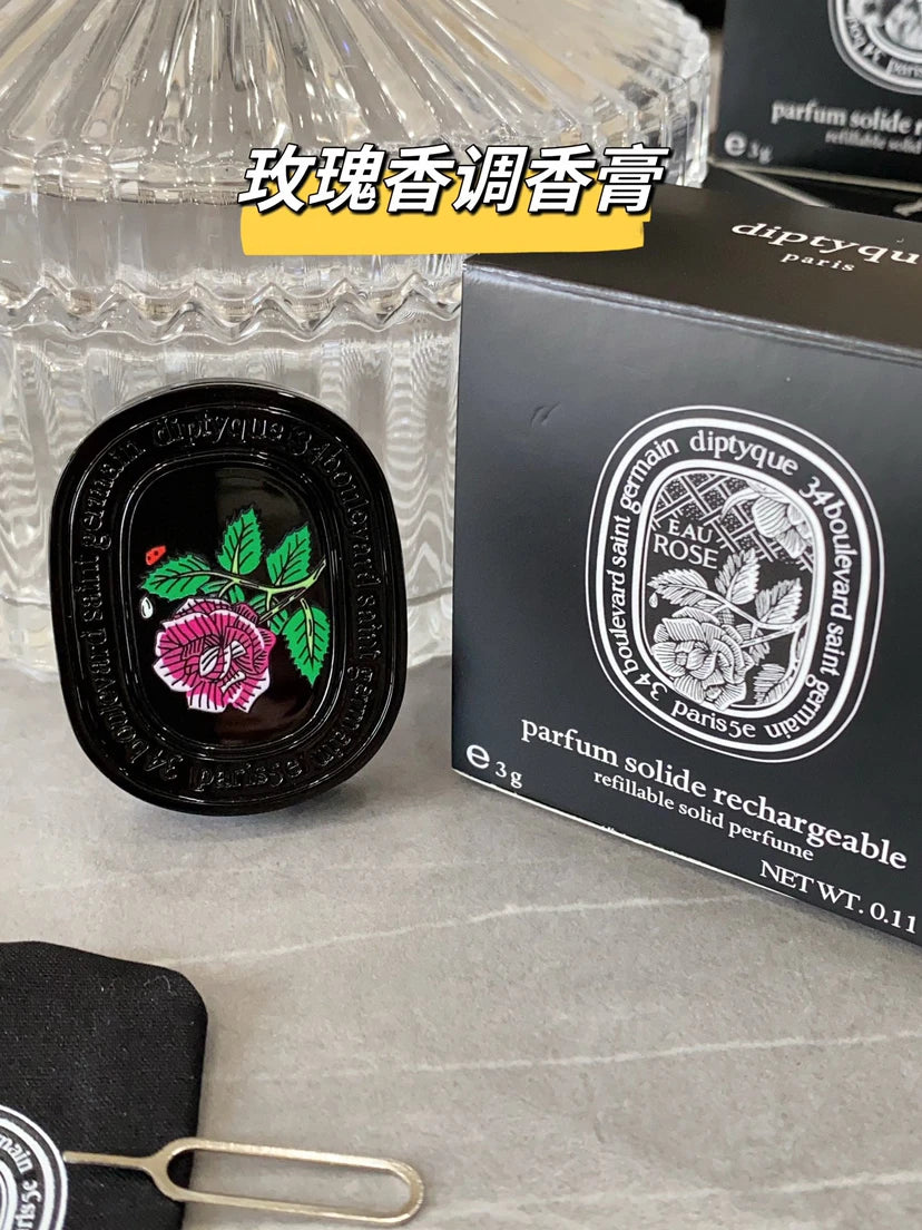 Baume Parfumé Solide Portable - Diffuseur Naturel Élégant