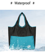Foldable Waterproof Summer Beach Tote Bag - Swimming, Gym, Children's Toy Storage