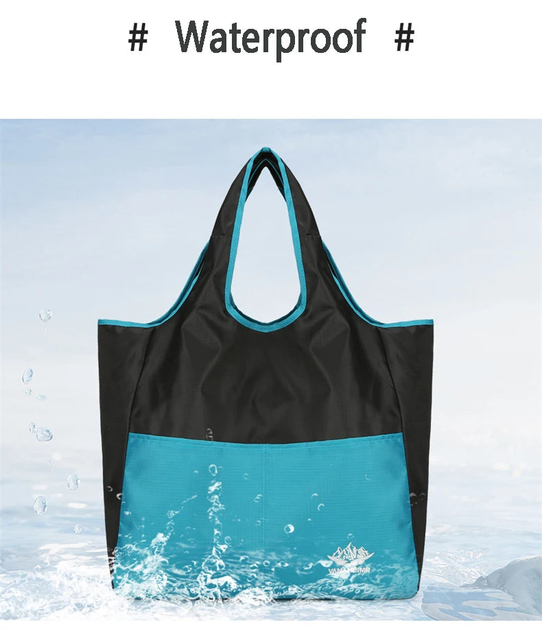 Sac Tote Plage Été Pliable Imperméable - Natation Gym Rangement Jouets Enfants