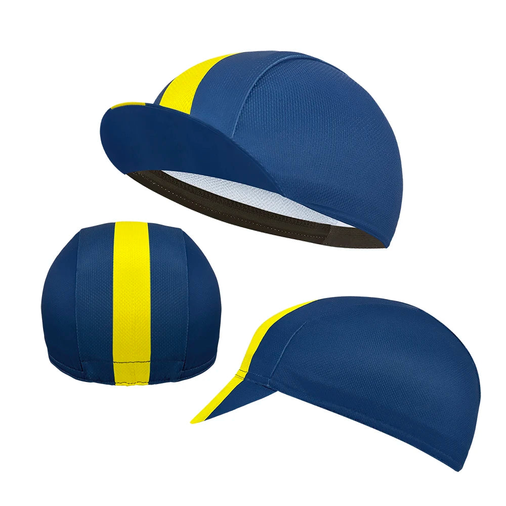 Casquette Cyclisme Classique Polyester - Absorption Transpiration Multicolore Unisexe Sport
