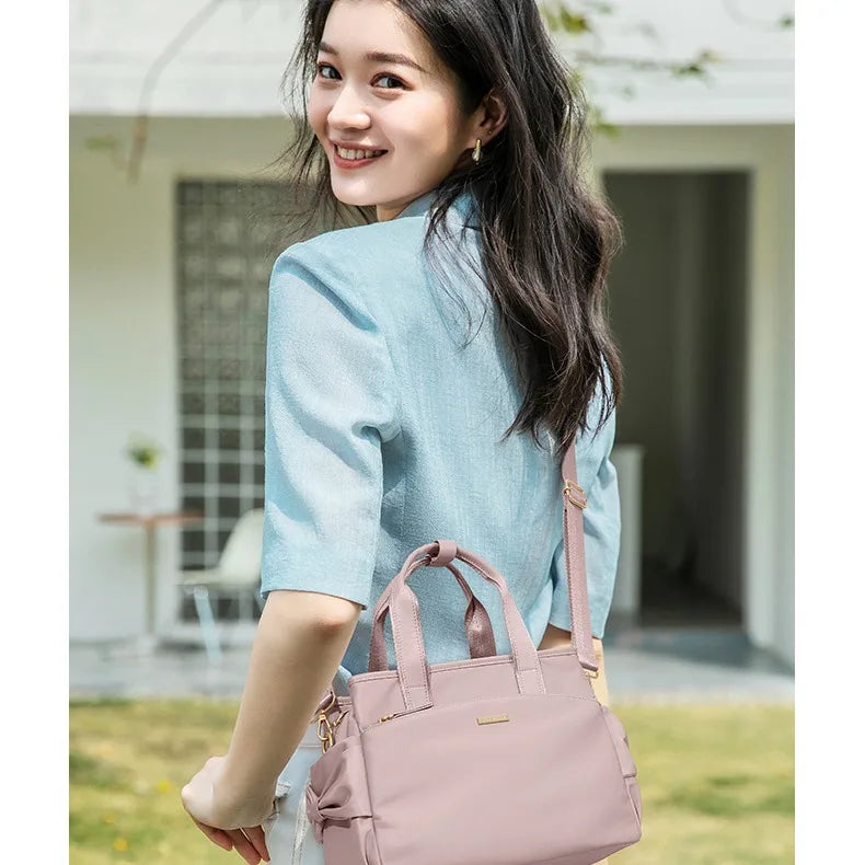 Bolso de Mano Mujer Gran Capacidad Lona — Bandolera Multifunción
