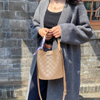 Bolso de hombro de cuero para mujer - Tote grande clásico de lujo