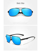 Lunettes de Soleil Homme Polarisées Aluminium — UV400 HD Premium