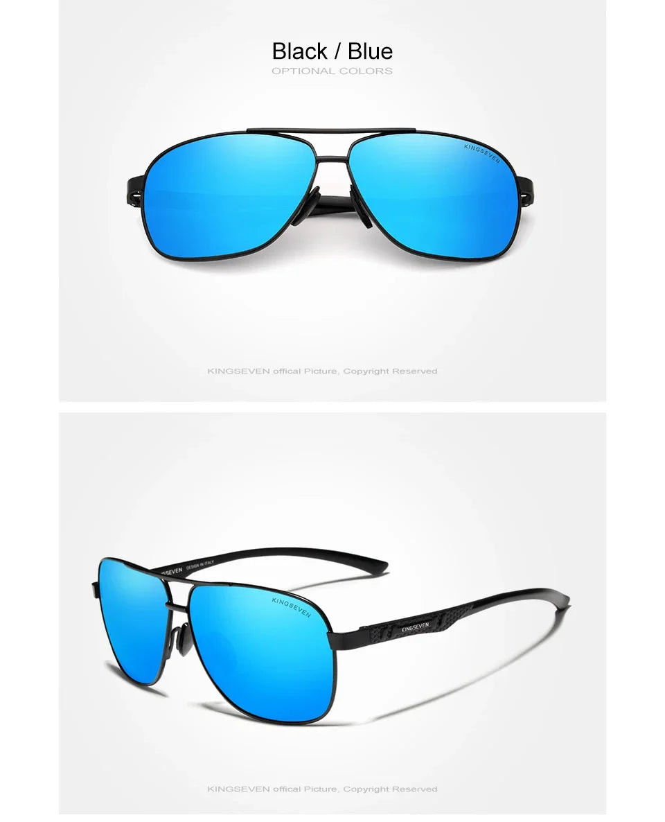 Lunettes de Soleil Homme Polarisées Aluminium — UV400 HD Premium