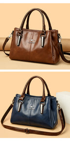 Sac à Main Cuir Souple Femme - Grand Cabas Luxury Épaule Crossbody
