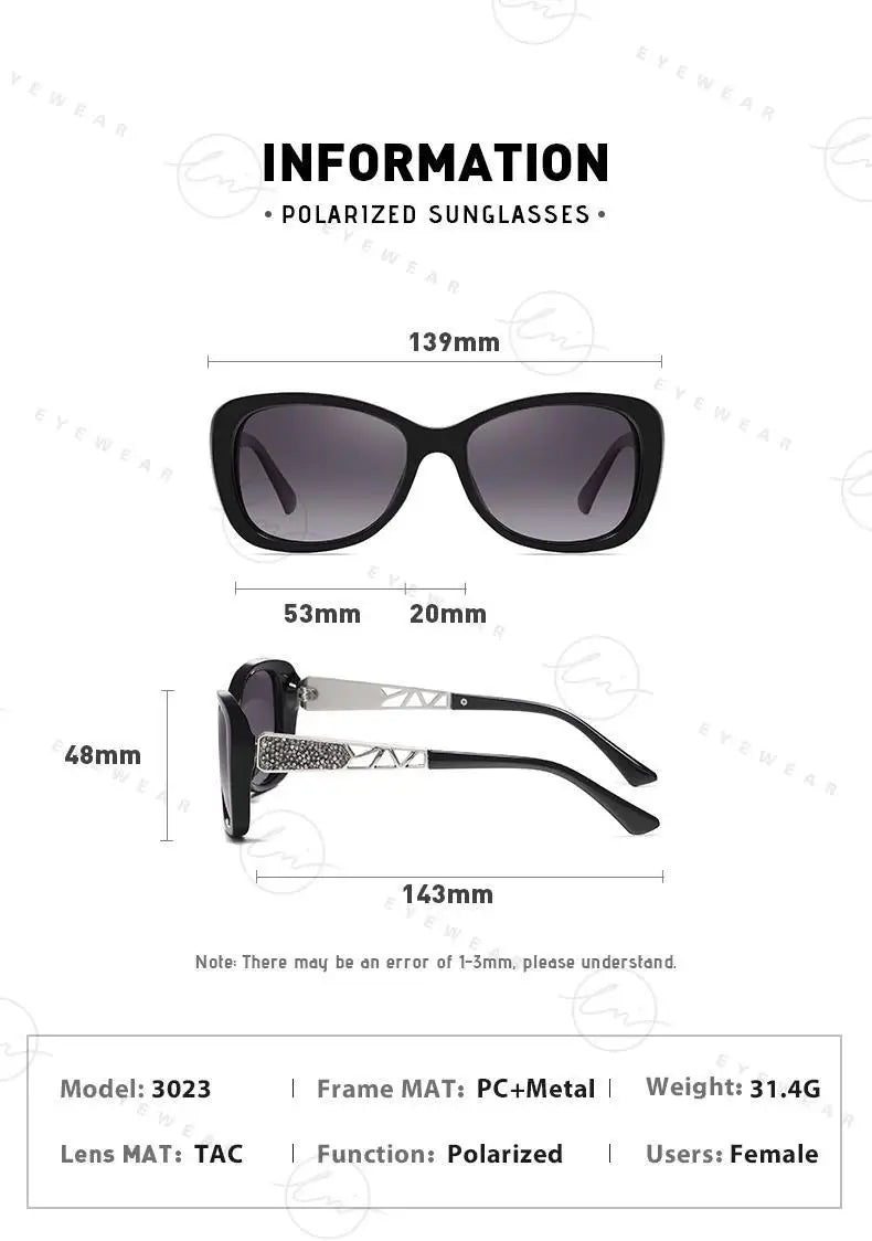 Lunettes de Soleil Femme Gradient Polarisées — Luxury UV400 FuturaTrend