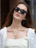 Premium Black Square Sunglasses — Luxury UV400