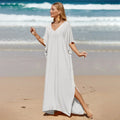 Robe de Plage Longue Cover Up - Paréo Kaftan Maxi Oversize Été