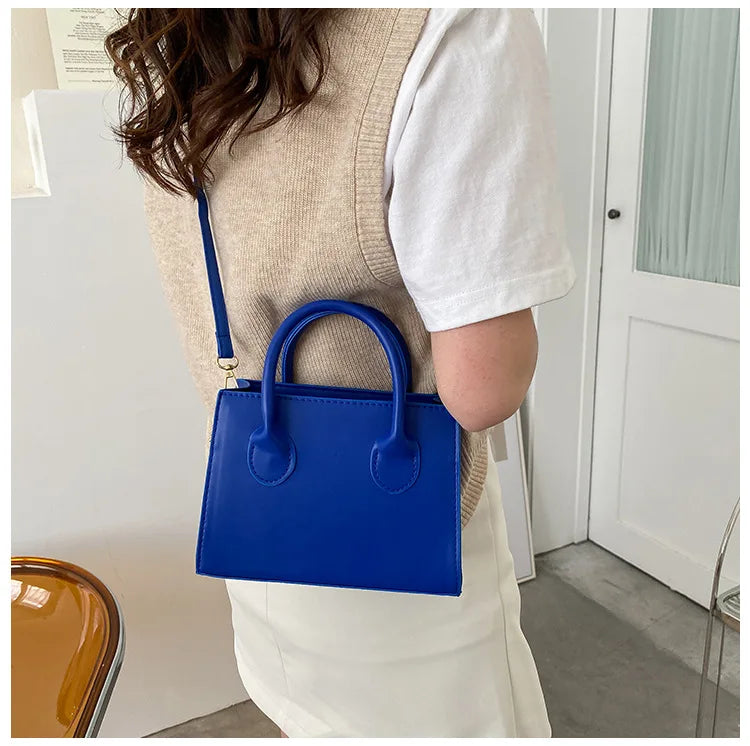 Bolso Negro Elegante — Doble Asa Bandolera Retro FuturaTrend