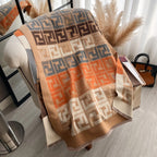 Luxury Geometric Pashmina Scarf — Elegant FuturaTrend Shawl