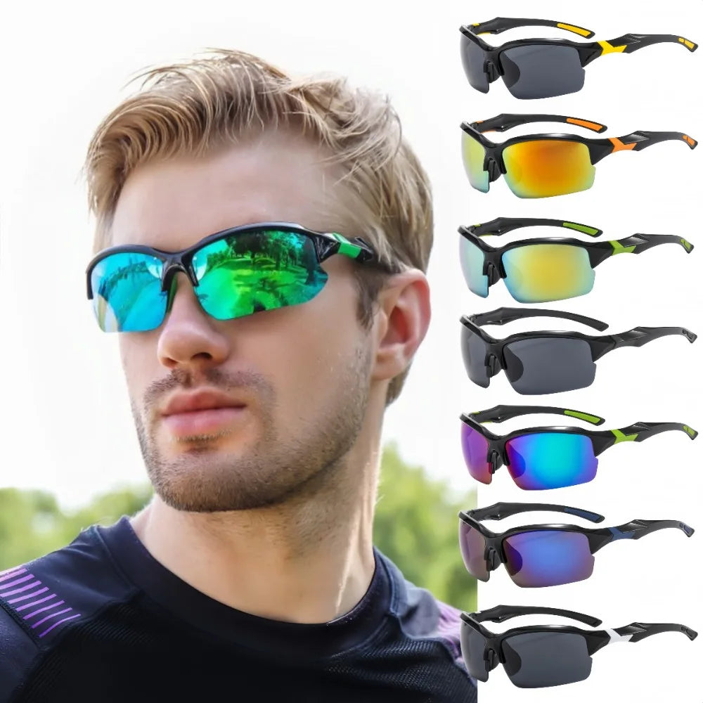 Lunettes de Soleil Sport Cyclisme Homme - Polarisées Légères Coupe-Vent