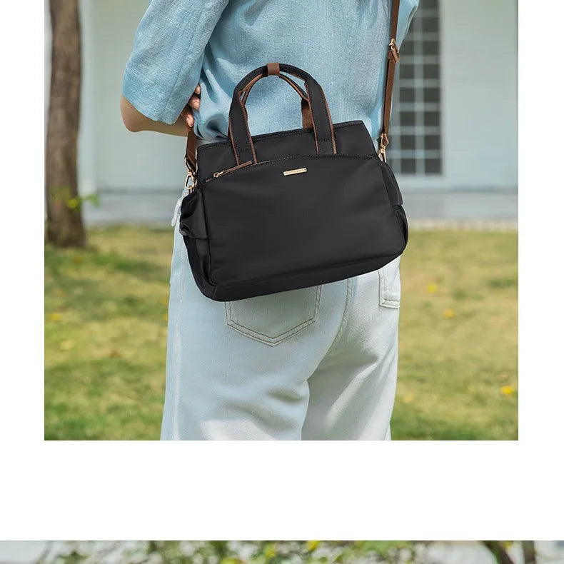 Bolso de Mano Mujer Gran Capacidad Lona — Bandolera Multifunción