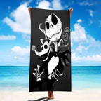 Disney's The Nightmare Before Christmas Beach Towel - Quick Absorbent Microfiber Travel Towel