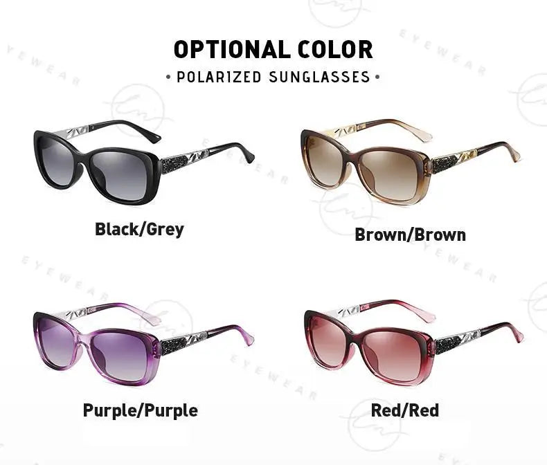 Lunettes de Soleil Femme LM Polarisées Carrées - UV400 Gradient Luxury 2024