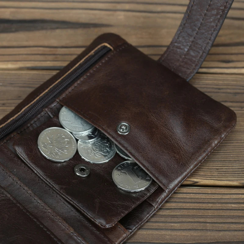 Portefeuille Cuir Véritable Premium — Unisexe Anti-Vol RFID FuturaTrend