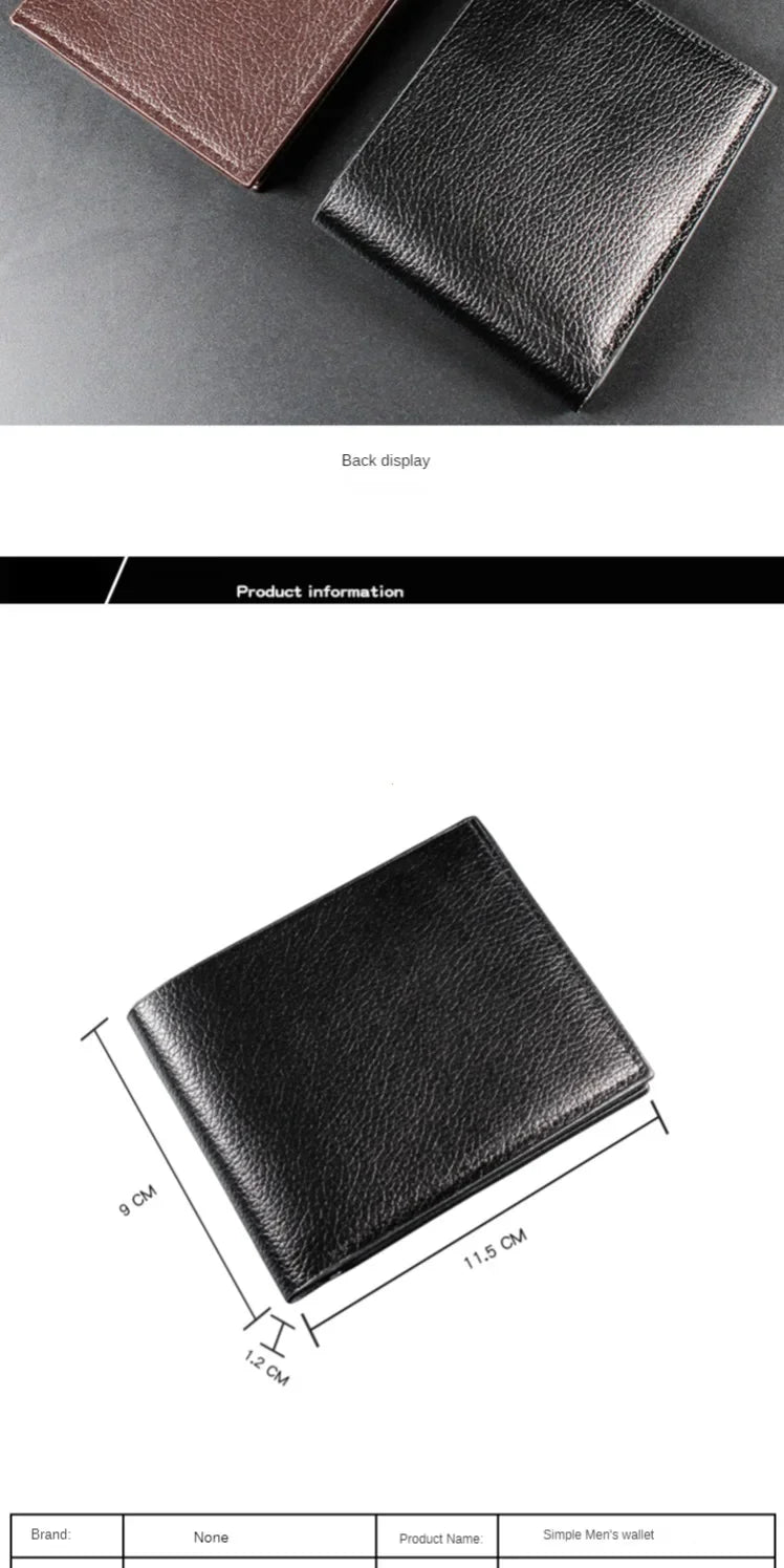 Portefeuille Homme Cuir Compact — Slim Business Minimaliste FuturaTrend