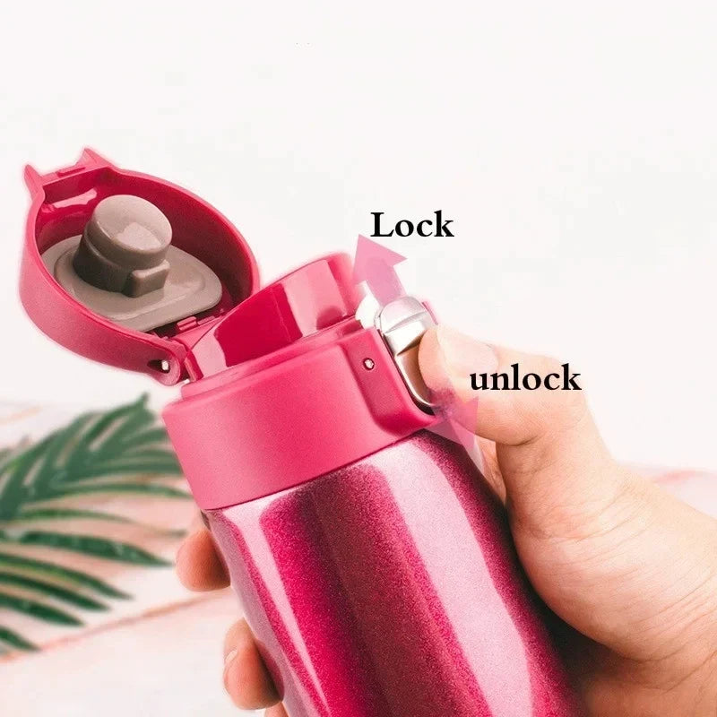 NNEOBA 500ml Vacuum Flask Rose Red-2