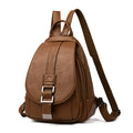 Sac à Dos Femme Cuir Marron – Sac École & Voyage Léger