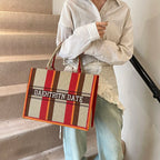 Sac de Plage Boho Fashion Grande Capacité - Tote Canvas Designer Été 2026