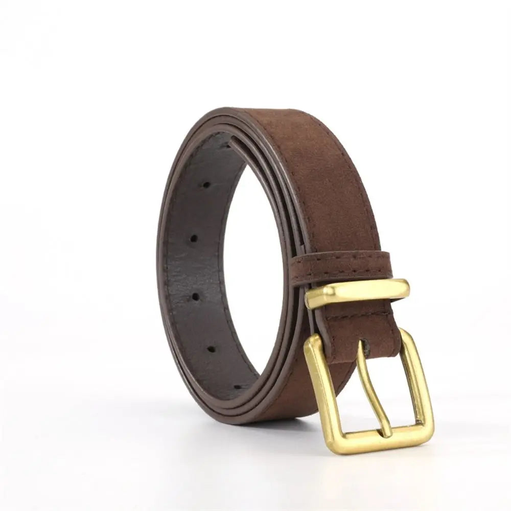 Cinturón de gamuza prémium para mujer — Hebilla elegante y versátil FuturaTrend