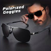 Lunettes de Soleil Homme Pilote Gradient — Anti-Reflet UV400 Grande Monture