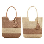 Sac de Plage Tote Tressé Femme — Grande Capacité Été FuturaTrend