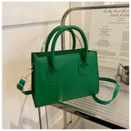 Bolso Negro Elegante — Doble Asa Bandolera Retro FuturaTrend