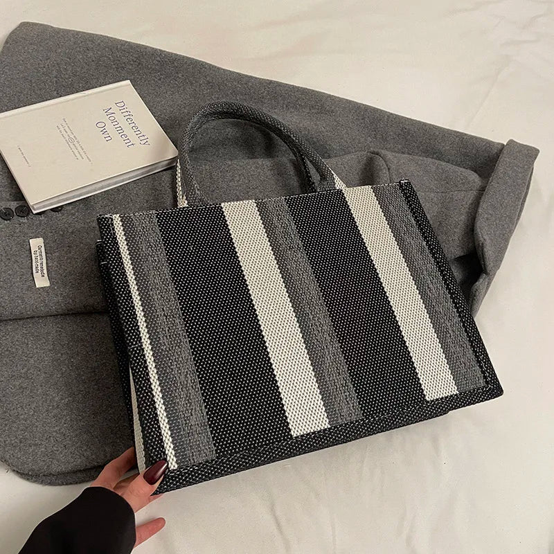 Sac de Plage Boho Fashion Grande Capacité - Tote Canvas Designer Été 2025