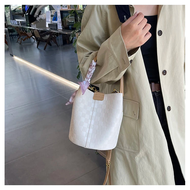 Bolso de hombro de cuero para mujer - Tote grande clásico de lujo