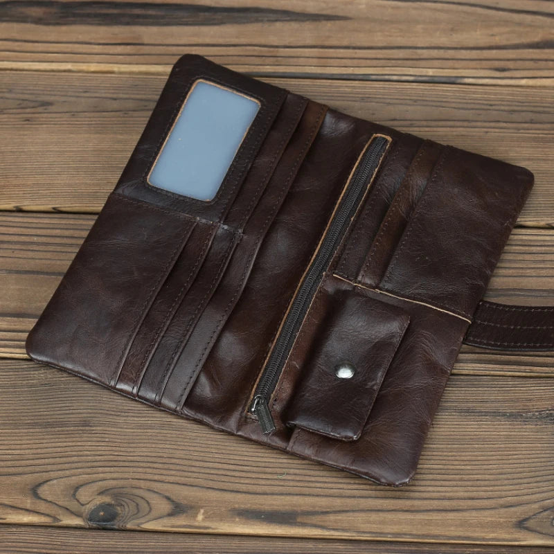 Portefeuille Cuir Véritable Premium — Unisexe Anti-Vol RFID FuturaTrend