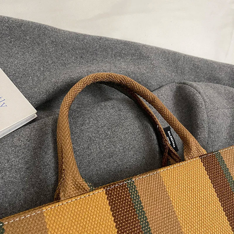 Sac de Plage Boho Fashion Grande Capacité - Tote Canvas Designer Été 2025