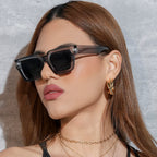 Premium Black Square Sunglasses — Luxury UV400