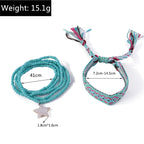 Bohemian Beaded Anklet - Embroidered Foot Jewelry