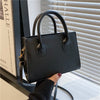 Bolso Negro Elegante — Doble Asa Bandolera Retro FuturaTrend