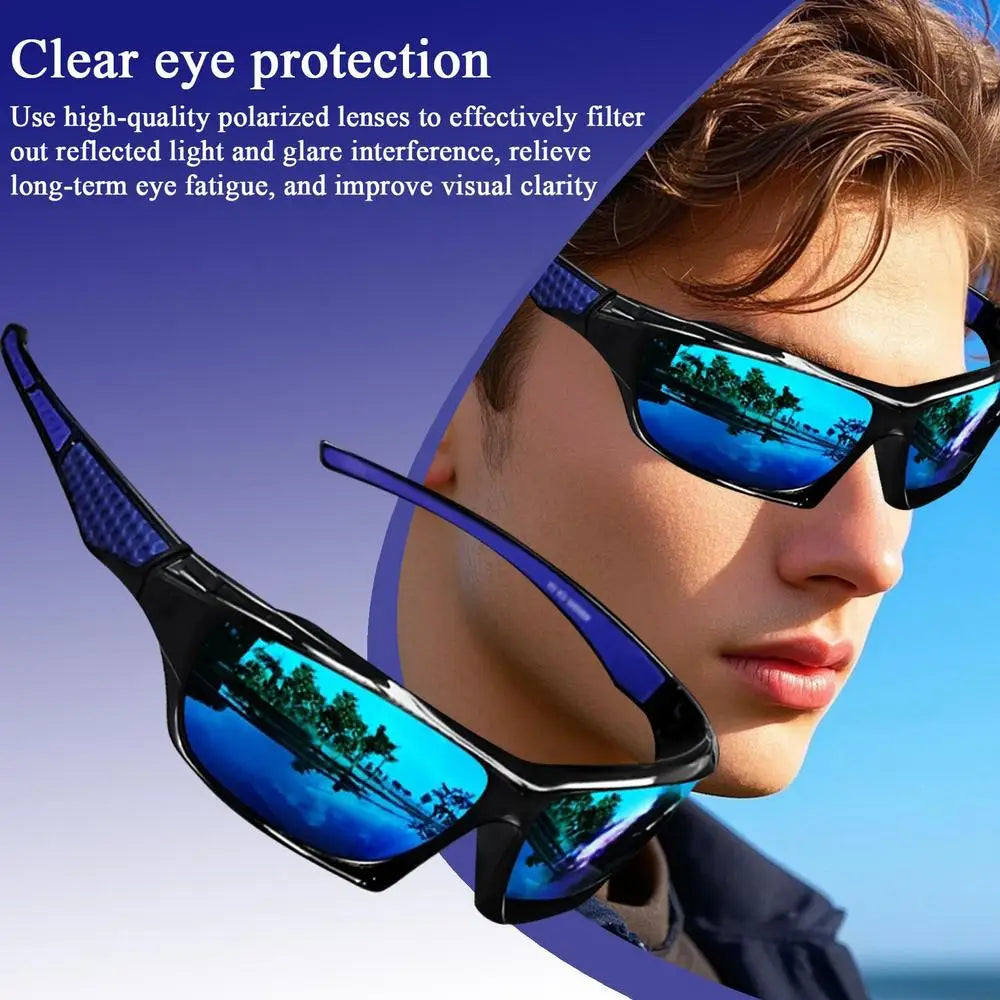 Lunettes de Soleil Homme Polarisées Sport — Protection Complète UV400