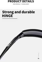 Lunettes Sport Cyclisme Polarisées UV400 — Légères & Coupe-Vent Unisexe