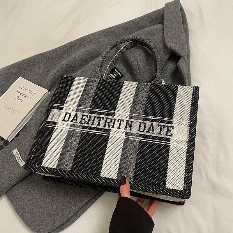 Sac de Plage Boho Fashion Grande Capacité - Tote Canvas Designer Été 2025