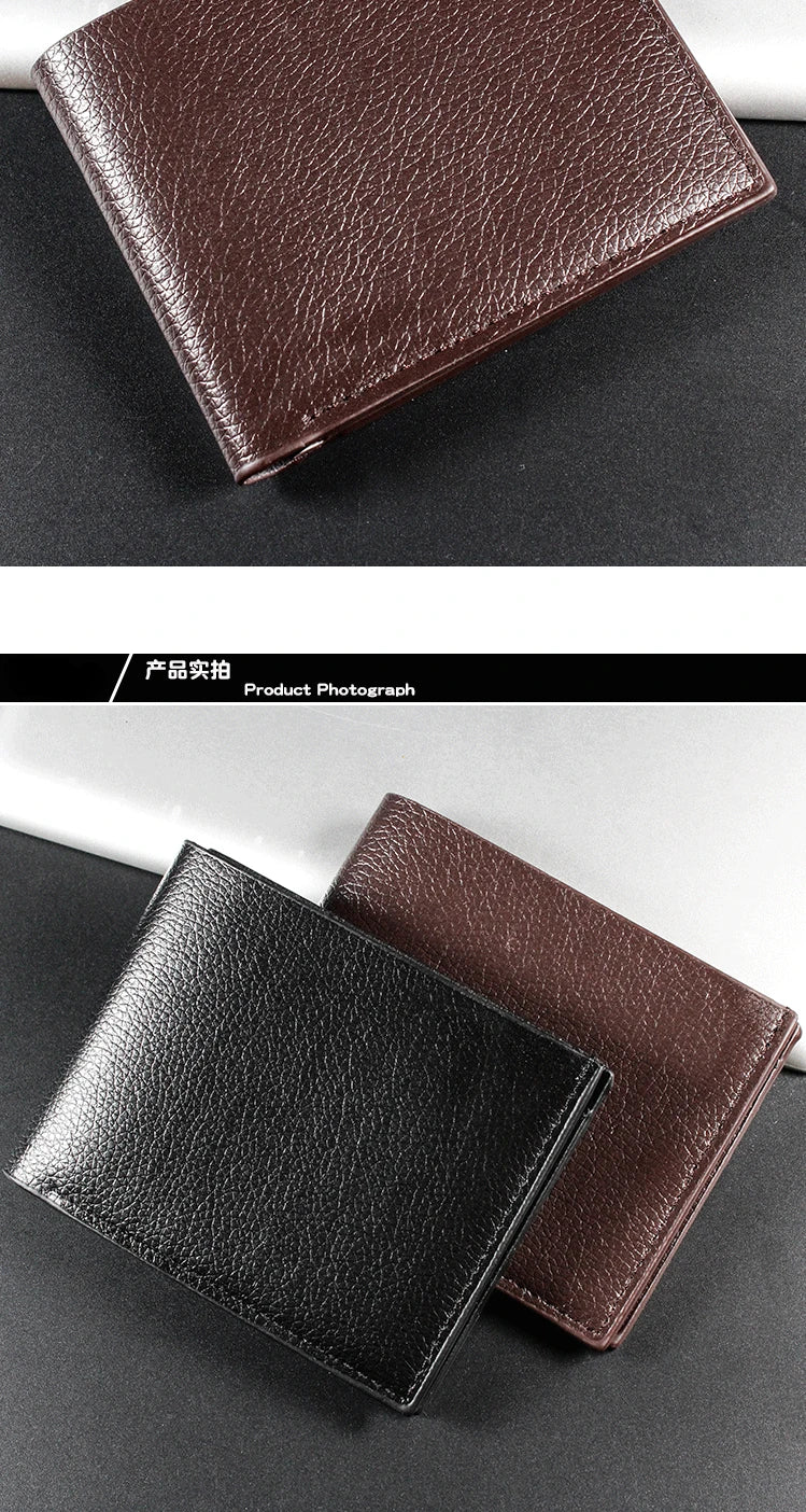 Portefeuille Homme Cuir Compact — Slim Business Minimaliste FuturaTrend
