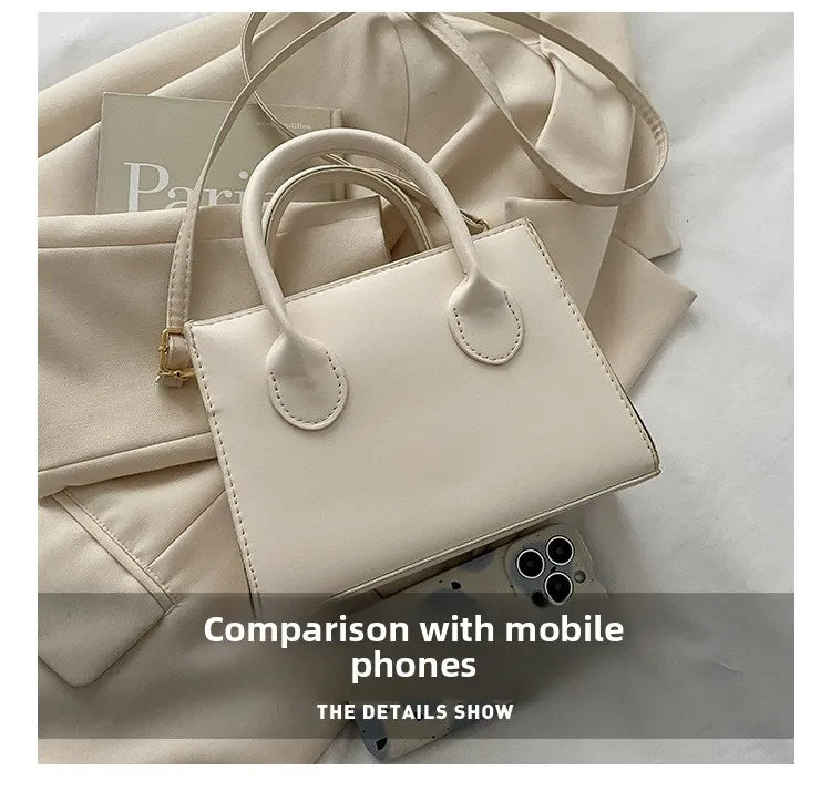 Bolso Negro Elegante — Doble Asa Bandolera Retro FuturaTrend