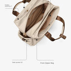 Bolso de Mano Mujer Gran Capacidad Lona — Bandolera Multifunción