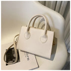 Bolso Negro Elegante — Doble Asa Bandolera Retro FuturaTrend