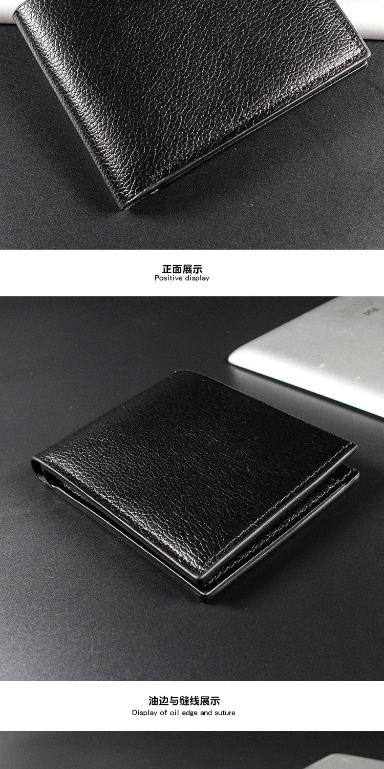 Portefeuille Homme Cuir Compact — Slim Business Minimaliste FuturaTrend