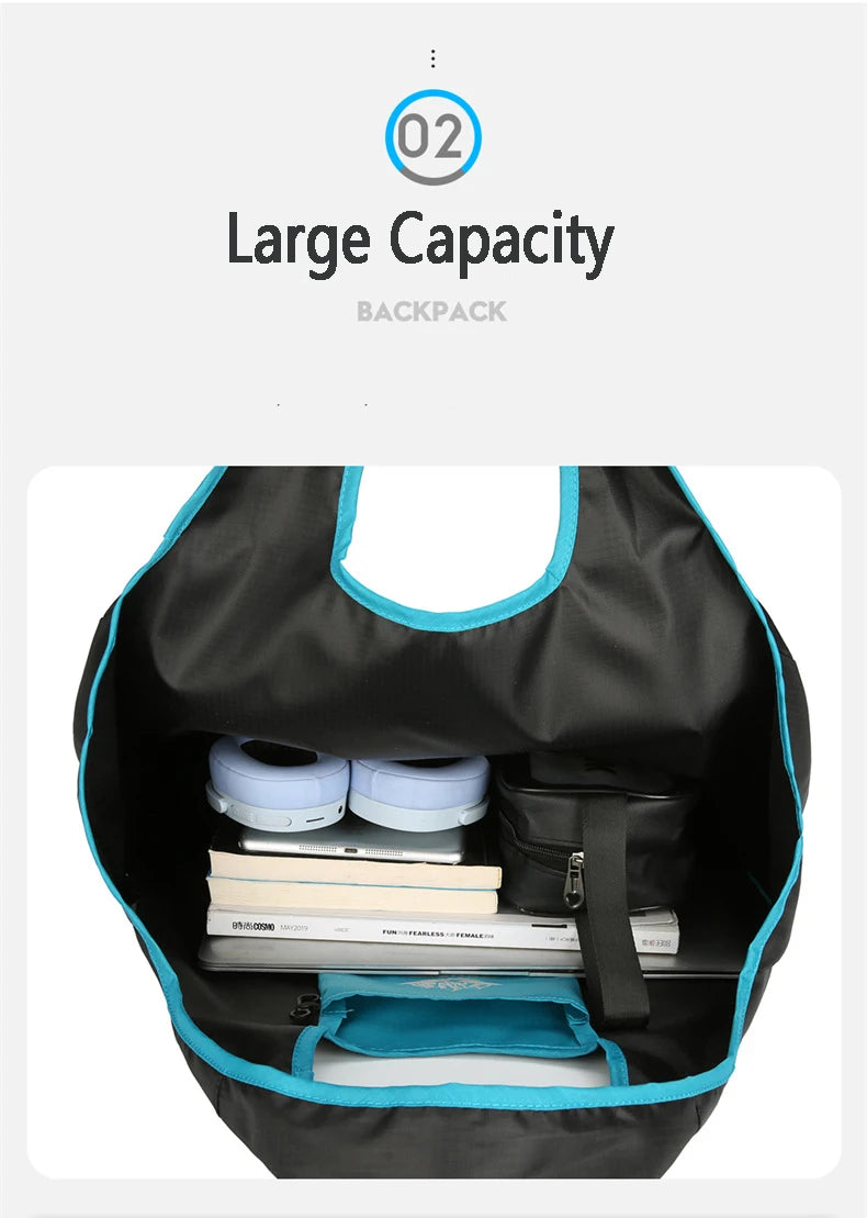 Sac Tote Plage Été Pliable Imperméable - Natation Gym Rangement Jouets Enfants