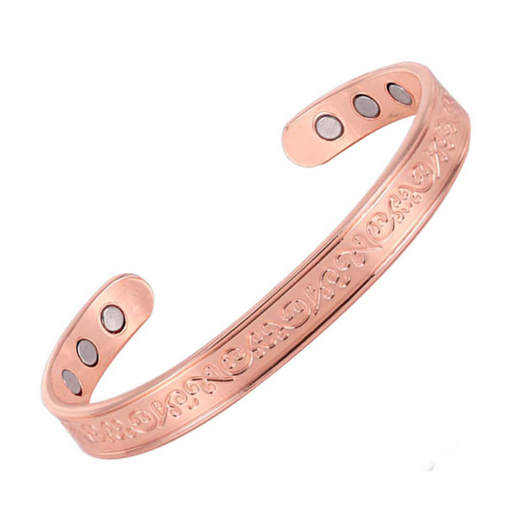 Bracelet Magnétique Cuivre Motifs Femme
