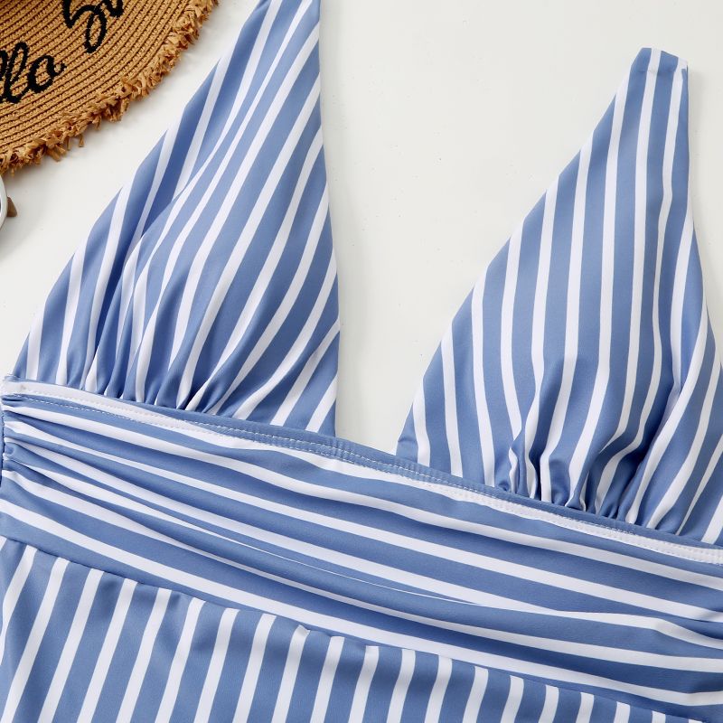 European Style Sexy Striped One-Piece Bikini — Women's Summer Swimsuit 2026