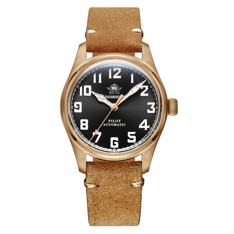 Montre Mécanique Automatique Homme - Style Bronze Vintage